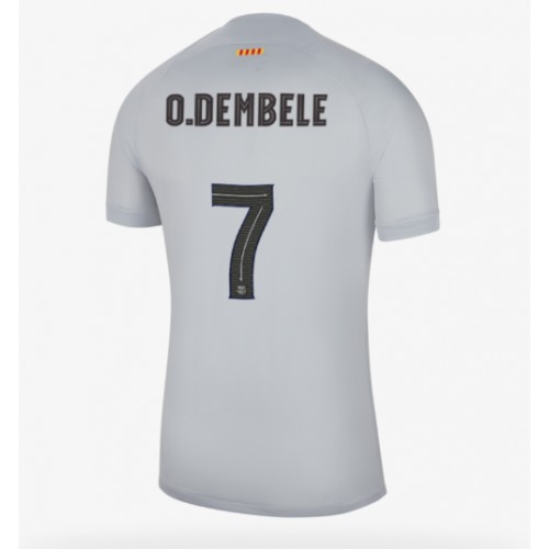 Barcelona Ousmane Dembele #7 Tredjedrakt 2022-23 Kortermet Barcelona Ousmane Dembele #7 Tredjedrakt 2022-23 Kortermet
